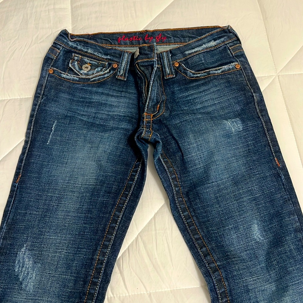Y2K bootcut low-rise jeans, Plastic by Sly